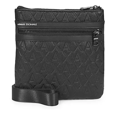 Armani Exchange LIAM FLAT CROSSBODY men's Pouch in Black