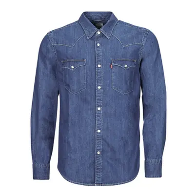 Levis BARSTOW WESTERN STANDARD men's Long sleeved Shirt in Blue