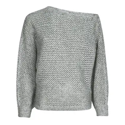 Guess OFF SHLDR POA METALLIC women's Sweater in Grey