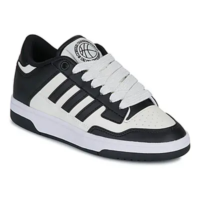 Adidas RAPID COURT LOW J girls's Children's Shoes (Trainers) in Black