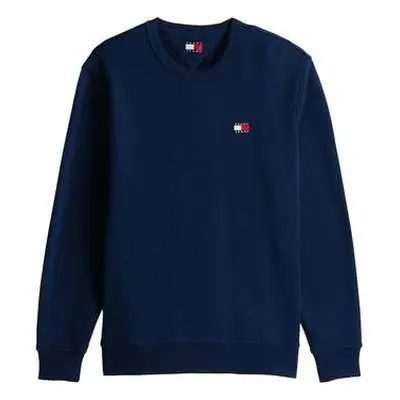 Tommy Jeans Reg Logo Badge Sweatshirt Dark Night Navy men's Sweatshirt in Blue