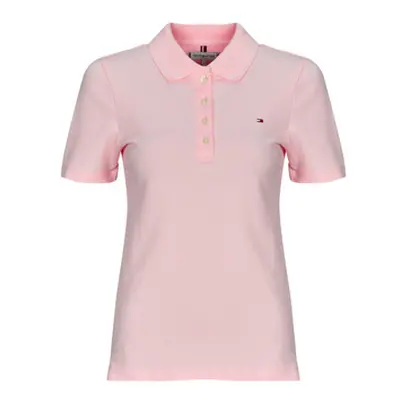 Tommy Hilfiger 1985 SLIM PIQUE POLO SS women's Polo shirt in Pink