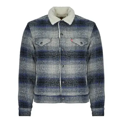 Levis PLAID TYPE3 SHERPA TRUCK men's Jacket in Multicolour