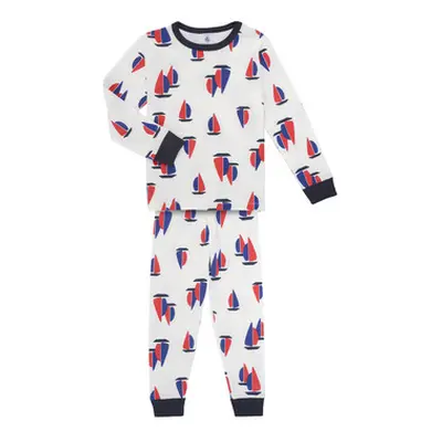 Petit Bateau TACHI boys's Sleepsuits in Blue