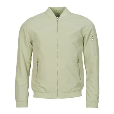 Jack & Jones JJERUSH BOMBER men's Jacket in Green