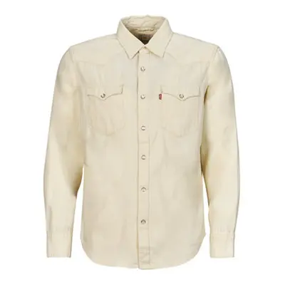 Levis BARSTOW WESTERN STANDARD Lightweight men's Long sleeved Shirt in White