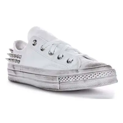 Converse A07208C Chuck 70 Stud Vintage White Washed Low Top women's Trainers in White