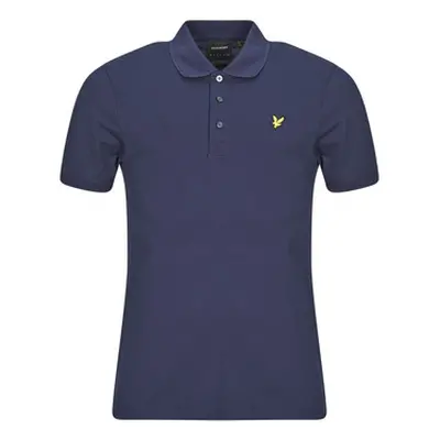 Lyle & Scott Plain Polo Shirt men's Polo shirt in Marine