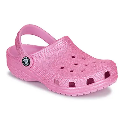 Crocs Classic Glitter Clog K girls's Children's Clogs (Shoes) in Pink