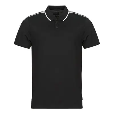 Guess GUESS QUATTO G TAPE men's Polo shirt in Black