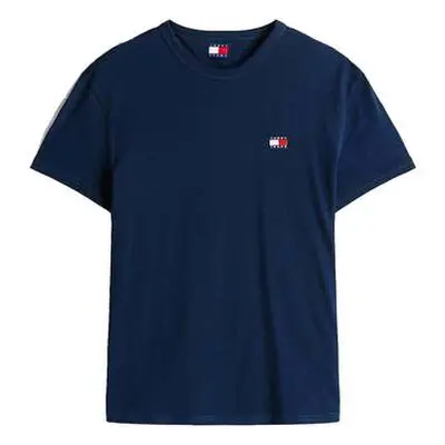 Tommy Jeans Reg Logo Badge T-Shirt Dark Night Navy men's in Blue