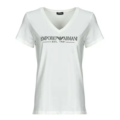 Emporio Armani TOP EW000409 women's T shirt in White