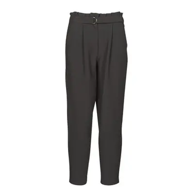 Vila VICHARLOTTE women's Cropped trousers in Black