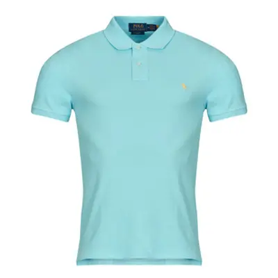 Polo Ralph Lauren POLO AJUSTE SLIM FIT EN COTON BASIC MESH men's Polo shirt in Blue