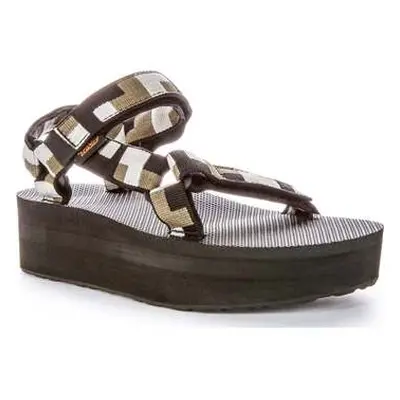 Teva Flatform Universal Black Olive For Women women's Sandals in Black