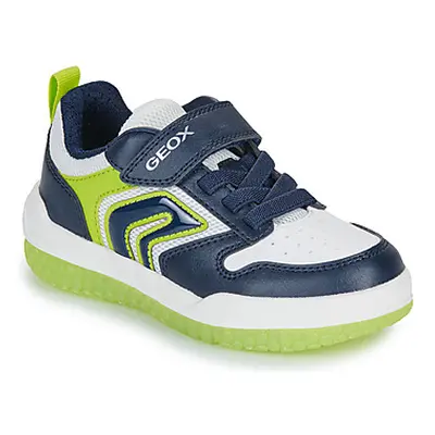 Geox J BUZZERLIGHT BOY boys's Children's Shoes (Trainers) in Blue