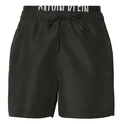 Calvin Klein Jeans Double Waistband Swim Shorts Black men's in Black