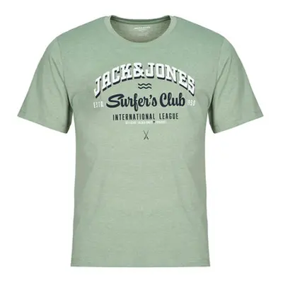 Jack & Jones JJELOGO men's T shirt in Green