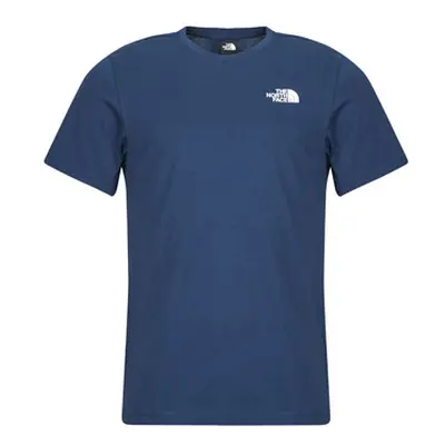 The North Face S/S Box Nse Tee men's T shirt in Blue