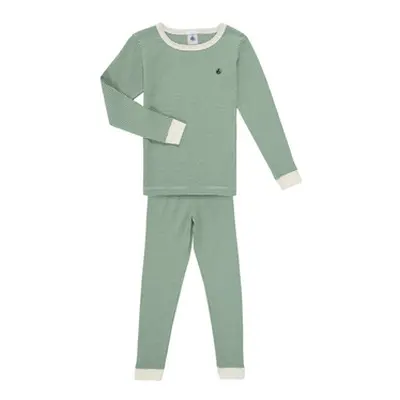 Petit Bateau BRUNCHY boys's Sleepsuits in Green