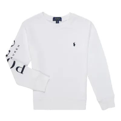 Polo Ralph Lauren LS CN-KNIT SHIRTS-SWEATSHIRT girls's Children's Sweatshirt in White