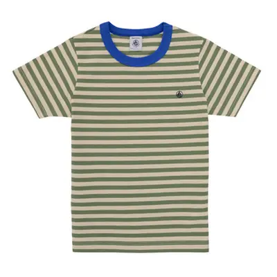 Petit Bateau BOUNTY boys's Children's T shirt in Green