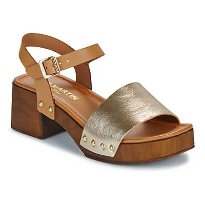 JB Martin APPLE women's Clogs (Shoes) in Gold