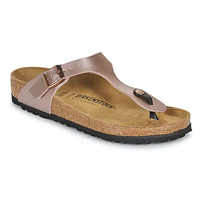 BIRKENSTOCK Gizeh BF Copper women's Flip flops / Sandals (Shoes) in Gold