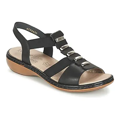 Rieker CORTUSOLA women's Sandals in Black