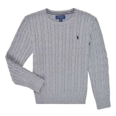 Polo Ralph Lauren LS CABLE CN-TOPS-SWEATER girls's Children's sweater in Grey