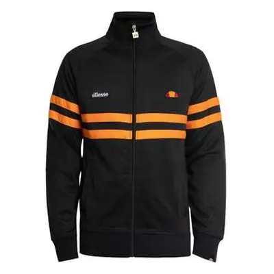 Ellesse Rimini Track Top Jacket Black/Orange men's Tracksuit jacket in Black