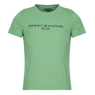 Tommy Hilfiger TOMMY LOGO TEE men's T shirt in Green