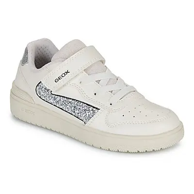 Geox J WASHIBA GIRL girls's Children's Shoes (Trainers) in White