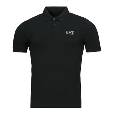 Emporio Armani EA7 TRAIN CORE ID M POLO men's Polo shirt in Black