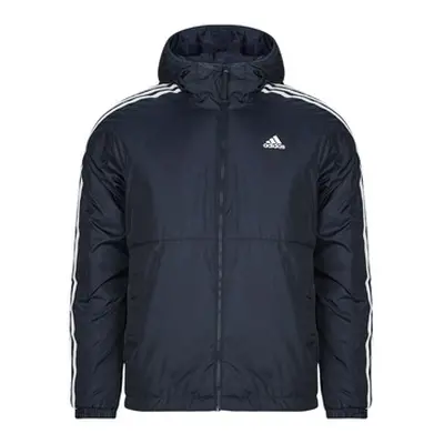 Adidas Essentials 3-Stripes Insulated Hooded Jacket men's Jacket in Marine