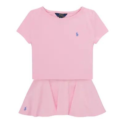 Polo Ralph Lauren SSPONTSCTRST-SETS-SKIRT SET girls's Sets & Outfits in Pink