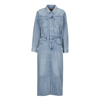 Levis WESTERN DENIM MIDI DRESS women's Long Dress in Blue