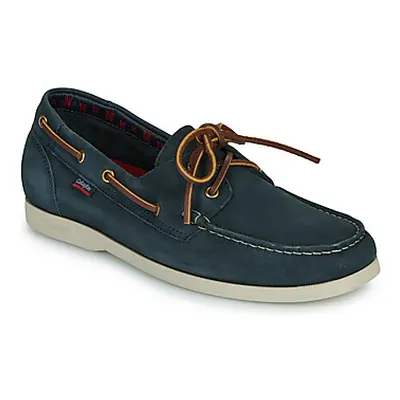 CallagHan - men's Boat Shoes in Blue