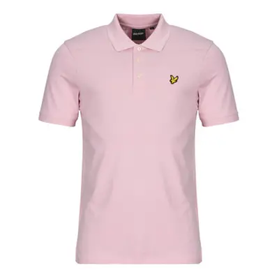 Lyle & Scott Plain Polo Shirt men's Polo shirt in Pink