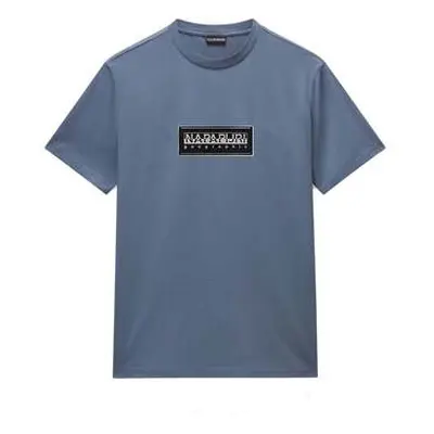 Napapijri S Box Logo T-Shirt Stormy Weather men's in Blue