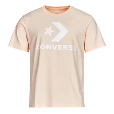 Converse GO-TO STAR CHEVRON LOGO women's T shirt in Pink