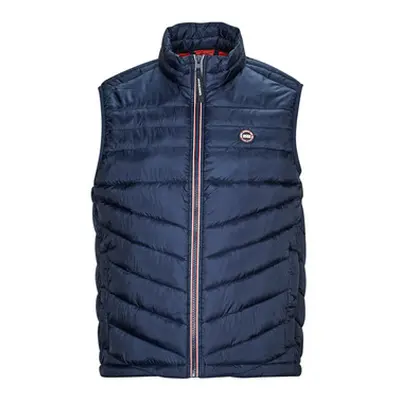 Jack & Jones JJEFLY BODYWARMER COLLAR men's Jacket in Marine