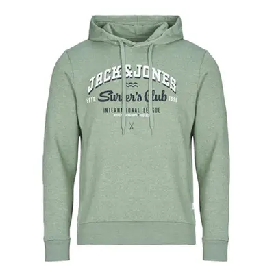 Jack & Jones JJELOGO men's Sweatshirt in Green