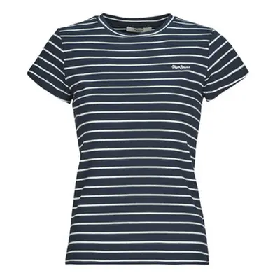 Pepe jeans MERIBEL women's T shirt in Marine