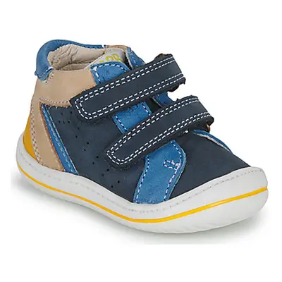 GBB FLEXOO SCRATCH boys's Children's Shoes (High-top Trainers) in Blue