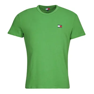 Tommy Jeans TJM REG BADGE TEE EXT men's T shirt in Green