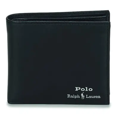 Polo Ralph Lauren GLD FL BFC-WALLET-SMOOTH LEATHER men's Purse wallet in Black