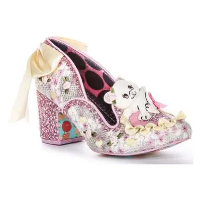 Irregular Choice Kitten Whiskers women's Court Shoes in Pink