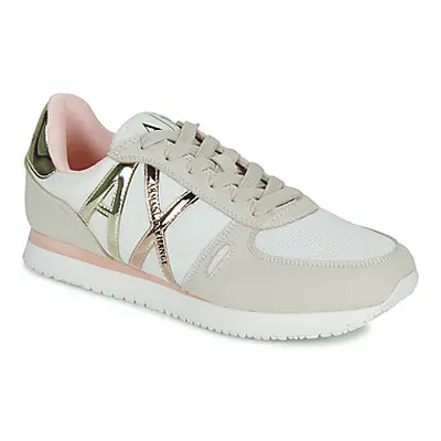 Armani Exchange XDX031 women's Shoes (Trainers) in Beige