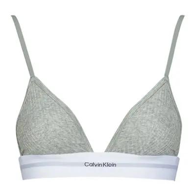 Calvin Klein Jeans UNLINED TRIANGLE women's Triangle bras and Bralettes in Grey